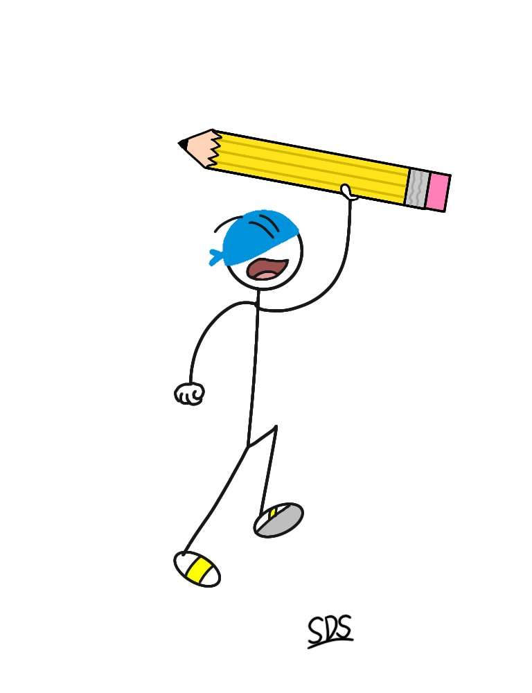 Stick_Drewster's tweet photo. Look out world, here comes Captain Stickman! ๐ฆธโโ๏ธโ
Stickboy gave it a nickname by himself.
#NationalSuperheroDay #superhero #drawing #digitalart #doodleart #doodle #stickfigure #stickboy #pencil https://t.co/X18Zyn38QN
