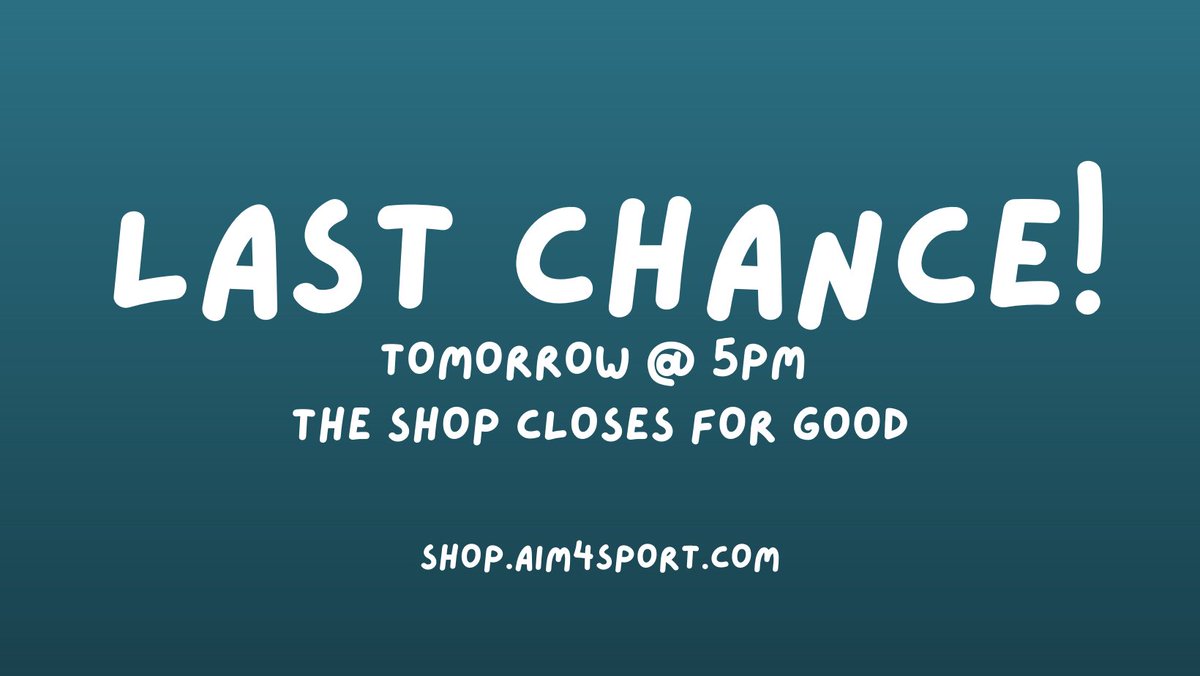 Sadly, on Saturday at 5pm the #Aim4sport #archery shop closes for good. 😥

On the plus side, however, you can still get some amazing bargains. 30% off today and tomorrow.

Don't miss out! 

shop.aim4sport.com