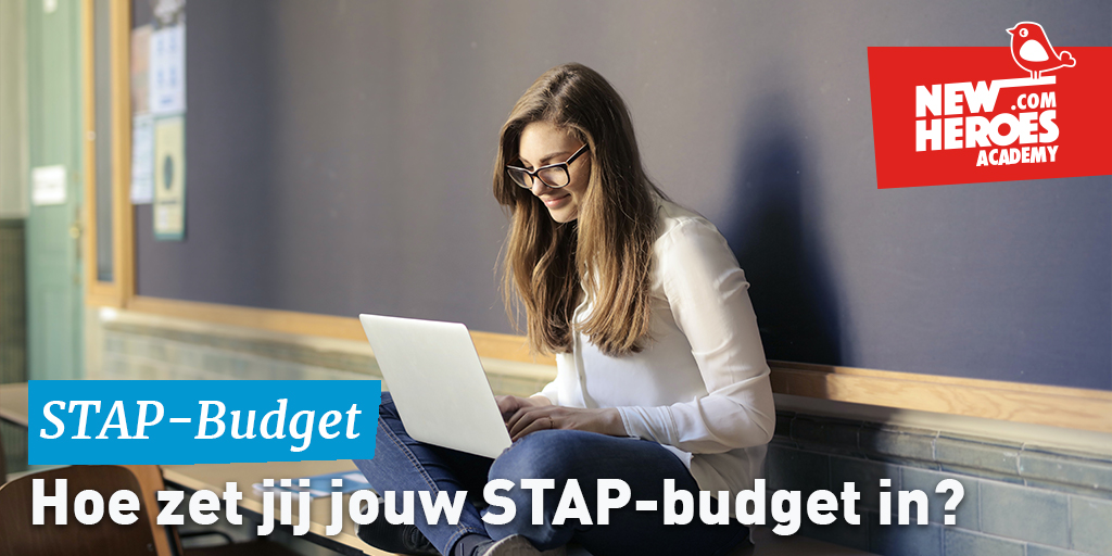 Kosteloos een uitgebreide training tot maar liefst € 1000,- volgen bij New Heroes Academy. Het kan met jouw persoonlijke STAP-BUDGET! Lees hier hoe jij je STAP-budget kan inzetten --> newheroes.com/nl/stap-budget/

#STAP #STAPbudget #STAPbudgettraining #persoonlijkeontwikkeling