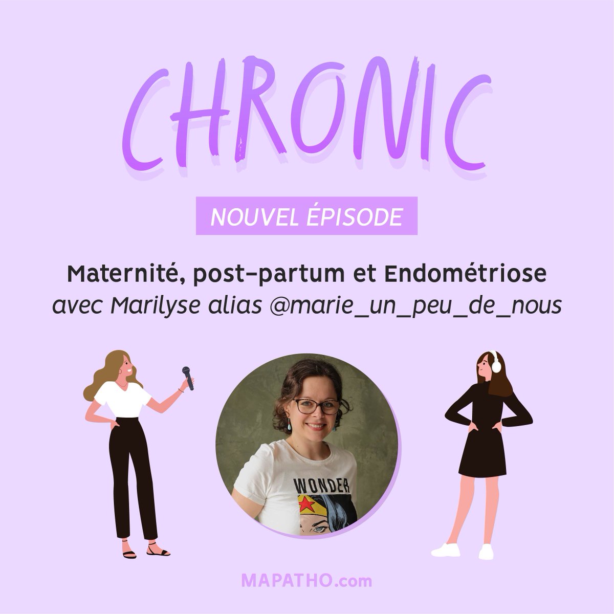 Un nouvel épisode de notre podcast Chronic est en ligne ! 🎉

Pour cet épisode dédié à l’#Endométriose, à la grossesse et au post-partum, Lorène interviewe Marilyse sur son parcours. 💕

Pour l'écouter, c'est juste ici 👉 podcast.ausha.co/chronic