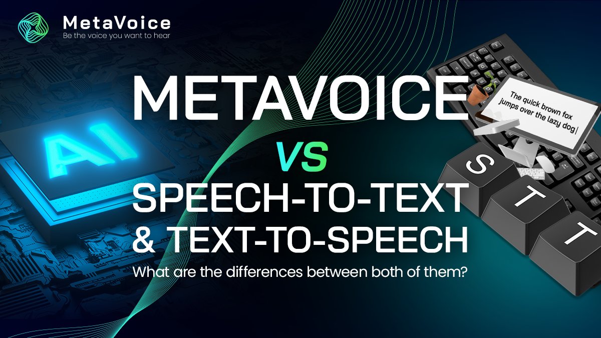 MetaVoiceAI's tweet photo. (1/5)
Can #AI technology compete with itself in the branch of voice? The answer is: definitely. What is the difference between the popular Text-to-Speech and Speech-to-Text solutions and the #VoiceConversion used in #MetaVoice?

Read below 👇 https://t.co/YWzRgCBBX8