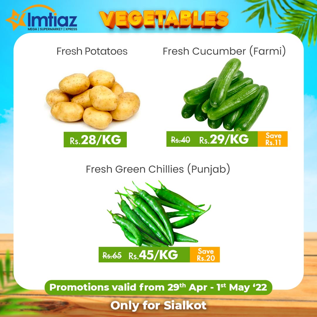 imtiazstores's tweet photo. Itβs time for our weekend promotions! Pick fresh fruits & vegetables at discounted rates & make healthy, delicious home-made meals. Visit Imtiaz Store now! ππ₯
#ImtiazStores #WeekendPromotion https://t.co/SauNwa6Pvt