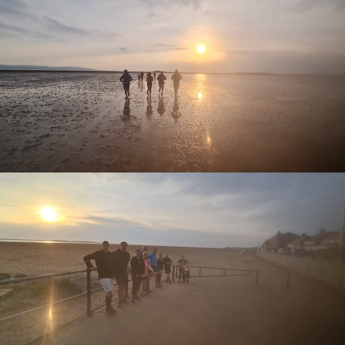 paullavellefoun's tweet photo. With the light nights our Thursday nights around Wirral are now back on too with the run club to add to Tuesday track sessions, this was last night running to Hilbre Island.. you can’t beat this area and the places we will be running … all are welcome to join🏃 https://t.co/QweDlvCWyu
