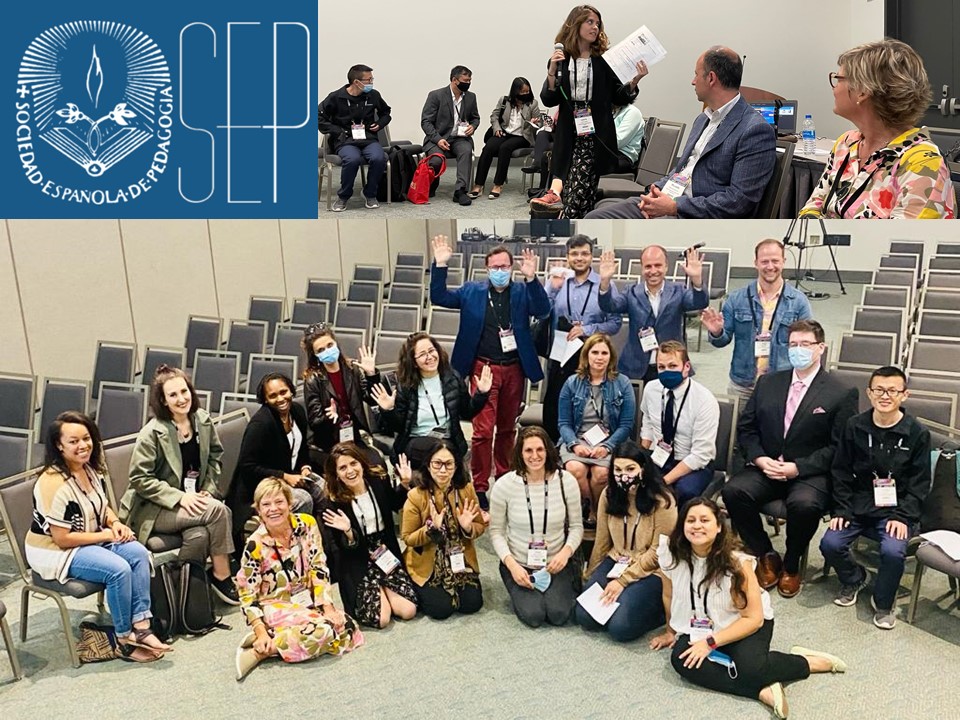 Bordonsep's tweet photo. La Sociedad Española de Pedagogía con la investigación joven. La investigadora predoctoral Laura Camas, representante de la SEP, coordina en San Diego (California) las actividades de la Doctoral &amp; Early Career Network de World Educational Research Association. Felicidades!! https://t.co/X9ECVTjQ6r