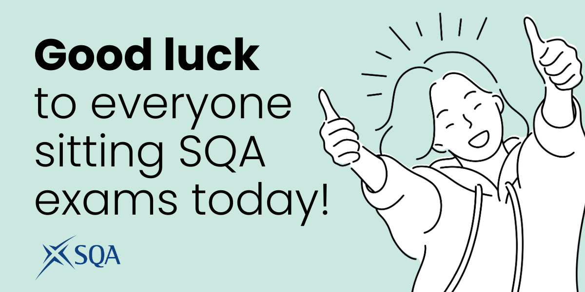 It's the turn of Chemistry #SQAexams today - all the best everyone!