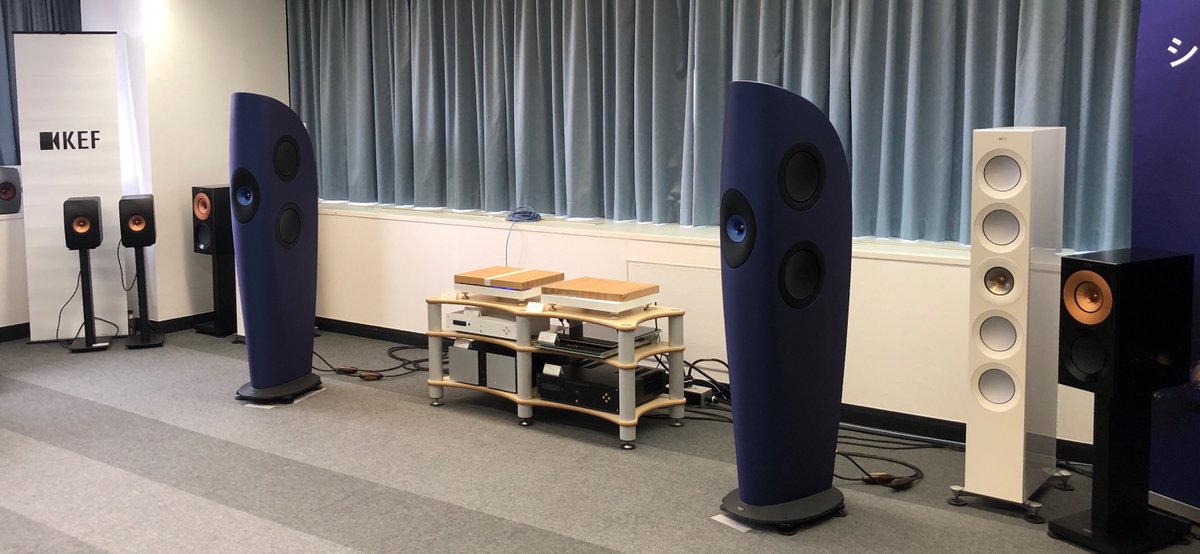 kef_jp's tweet photo. 北陸オーディオショウのラインアップです‼️
KEFブースへのご来場お待ちしております😄
#KEF #北陸オーディオショウ #Blade #Reference #KC62 #LS50W https://t.co/8FhFMlOudF