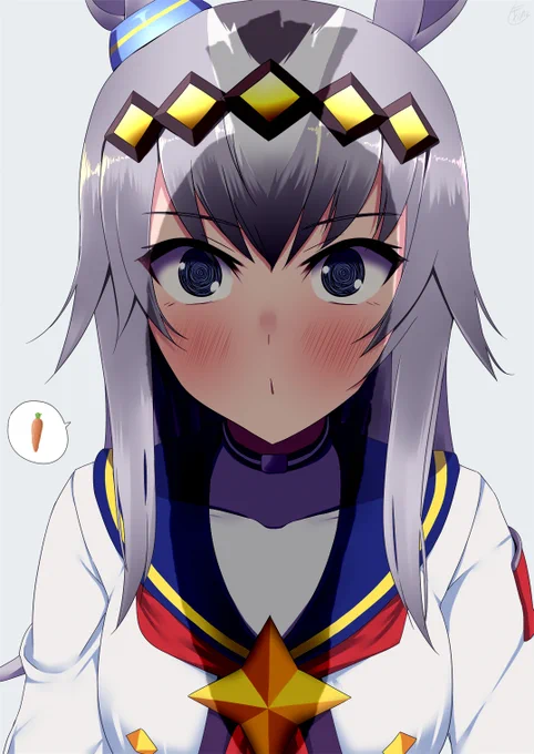 クソでかいにんじんを見たオグリ
#ウマ娘 
