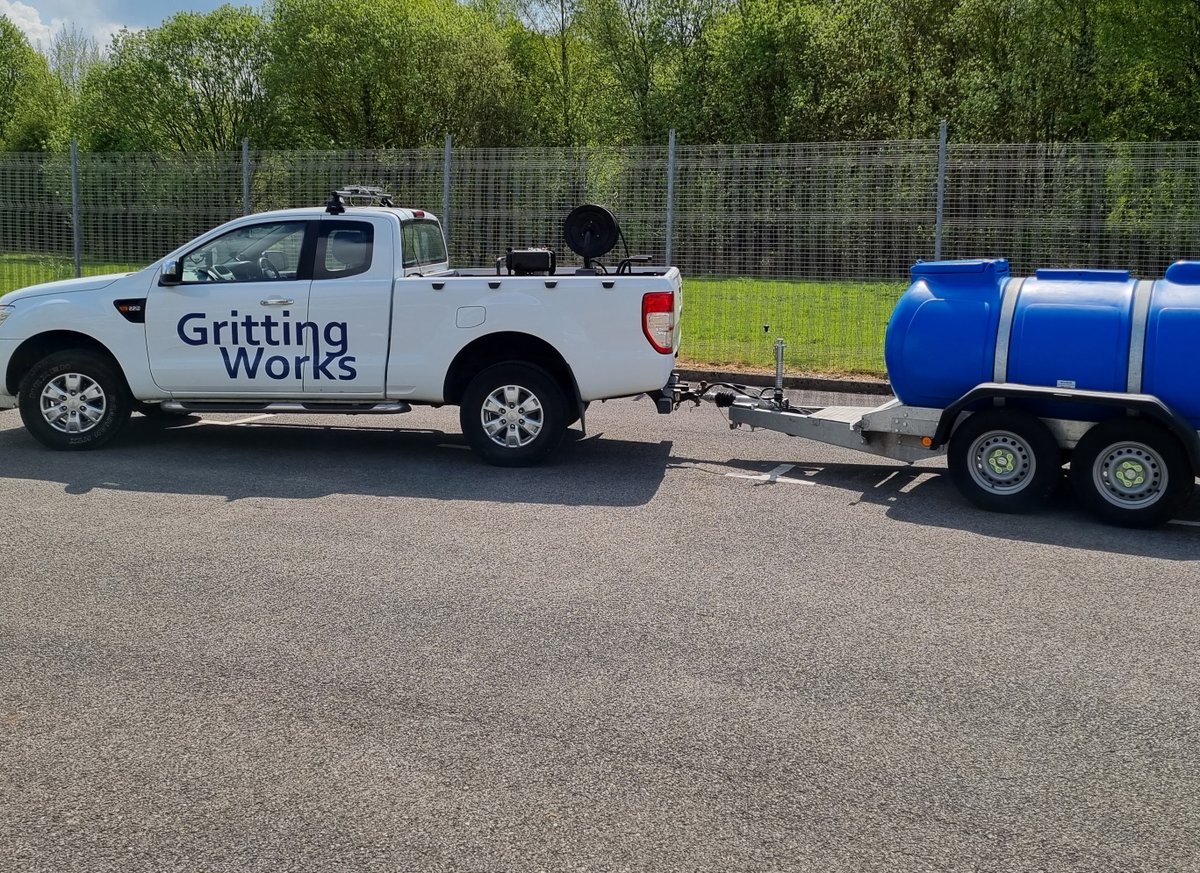 GrittingWorks's tweet image. As the summer months start you will find us out and about servicing grit bins. We use our independent jet wash to clean inside and out ready for refilling with salt later towards the next season.