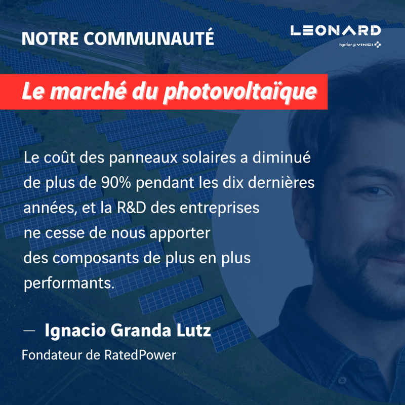 WeAreLeonard's tweet photo. #énergie☀️Tensions géopolitiques, hausse du prix des énergies fossiles... Ignacio Granda Lutz (@rated_power) et Maxime Varin (#SunMind) reviennent pour nous sur les innovations dans le secteur photovoltaïque qui pourraient être une solution à ces défis. 👉https://t.co/F6ncETCJWk