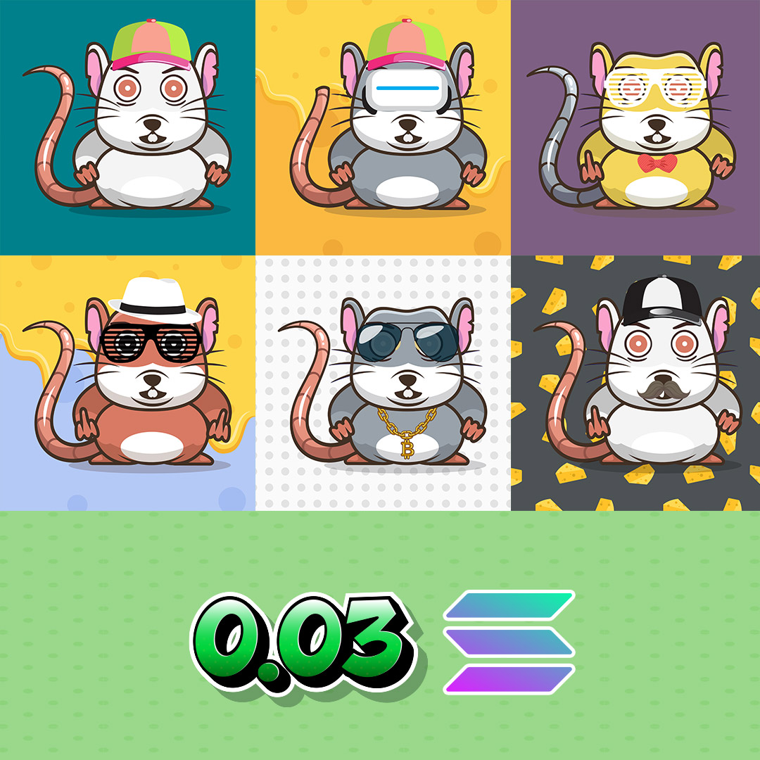 😍Are you a #SolanaNFT lover?
🐀So you must see the #CryptoBadRats collection on Solana chain.
💎Mint yours by 0.03 SOL 👉 bit.ly/3Md3omG

#NFTs #NFT #NFTCommmunity #nftart #NFTCollection #Cryptobadrats #NFTMint #SolanaNFTs #MintOfTheDay #NFTGiveaway #NFTdrop