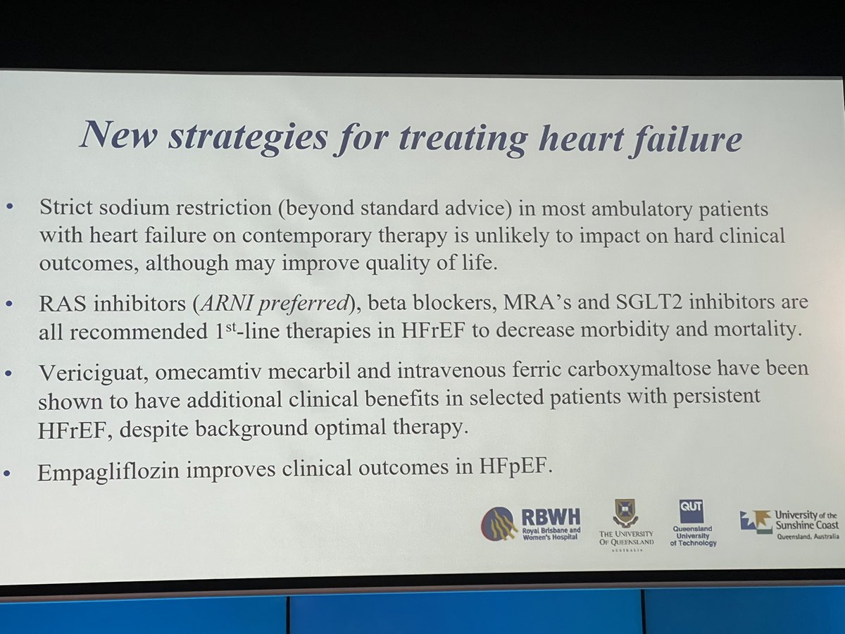 evi2prac's tweet photo. Summary of a thorough update on all new things in HF treatments in the last couple of years.
Thanks for the update Prof. John Atherton.

#heartsymposium22 #evidence2practice https://t.co/19vdaA87pp