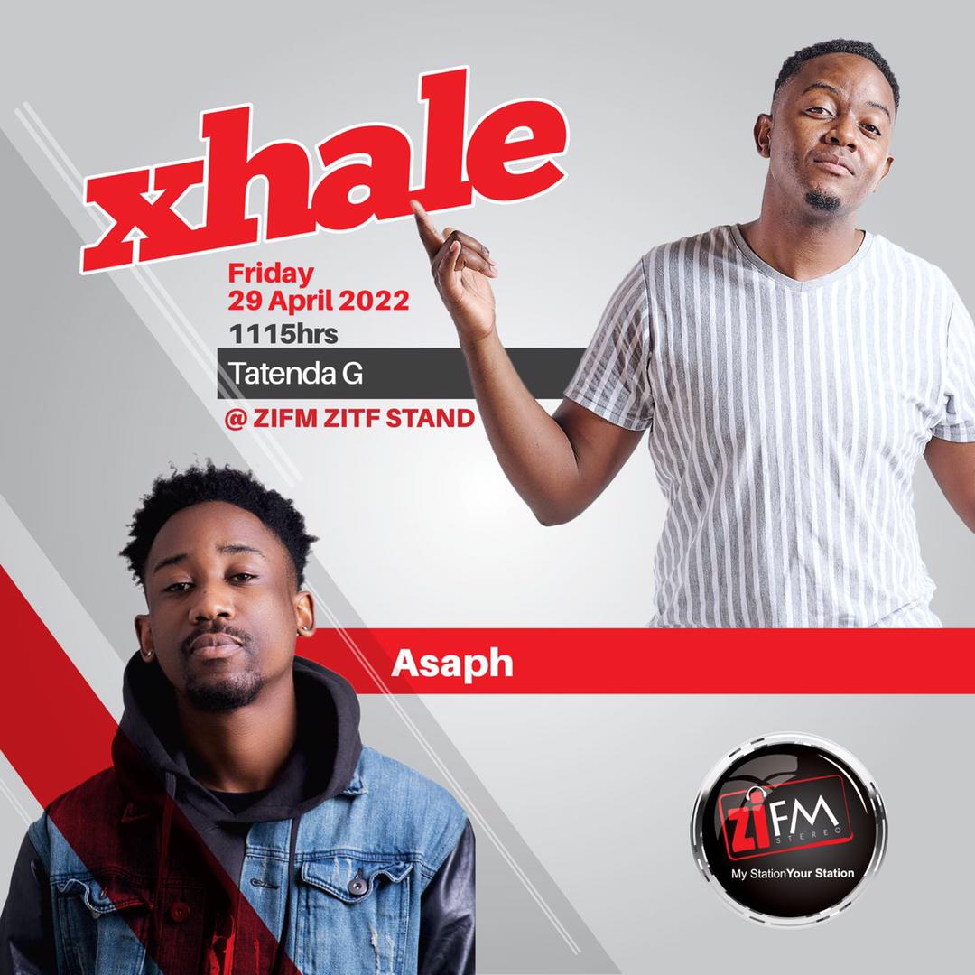KhayaDefero's tweet photo. Fun times @ZITF1 today 🕺 

Catch @AsaphAfrika live at the @ZiFMStereo stand with @tatendaGTM 
and at the @StarfmZimbabwe stand with @DjMoxZim #thebelelemoments #goodtimes 

@defjamafrica https://t.co/XLAaH3dYGu