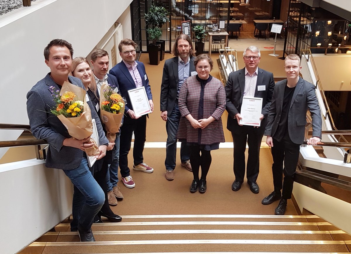 Vuoden #hankinta- ja #logistiikka-alan palkintojen saajat on valittu! ✨

Vuoden Logistikko: Harri Pursiainen
Vuoden Hankinta-alan ammattilainen: Ismo Ojanen
Logistiikka-alan yrityspalkinto: <a href="/sensible4ltd/">Sensible 4</a>
Hankinta-alan yrityspalkinto: <a href="/Sievo/">Sievo</a>

Lue lisää: logy.fi/tietoa/artikke…