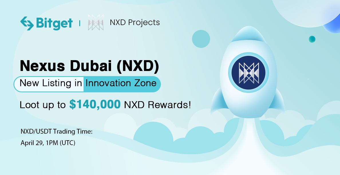 bitget's tweet image. #Bitget is excited to list @nexus_dubai $NXD in the #InnovationZone

👇 Complete Tasks &amp;amp; Share $5,000 $NXD !
✅ Join TG -&amp;gt; bit.ly/3sTvz20
✅ Follow @bitgetglobal @nexus_dubai
✅ RT + @3 friends
✅ Fill in Form! -&amp;gt; bit.ly/3LrquWS

📄 -&amp;gt; bit.ly/3kpz900