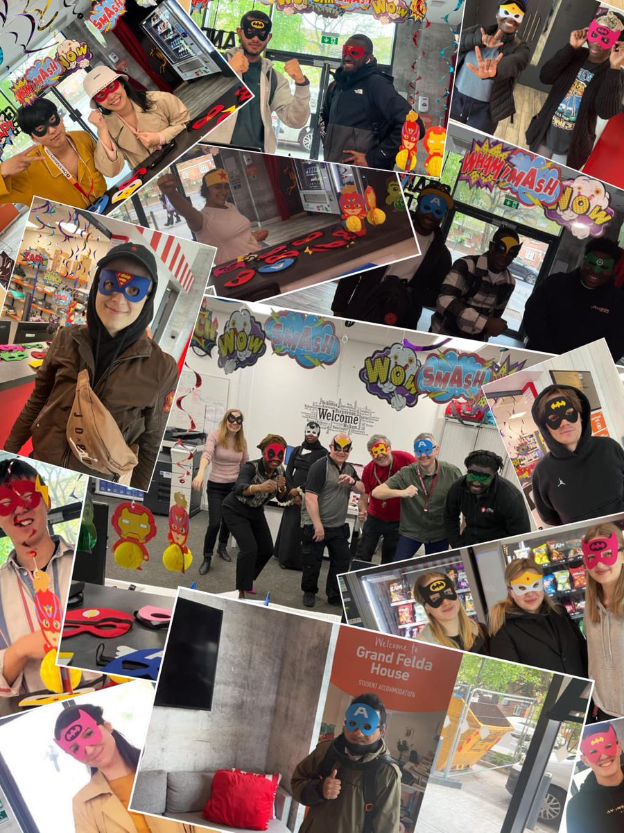 FeldaGrand's tweet photo. Grandfeldians Assemble! 

#superheroes #grandfelda @crmstudents #middlesexuniversity #westminsteruniversity #uwl #ucas https://t.co/UfyFQiUoQi