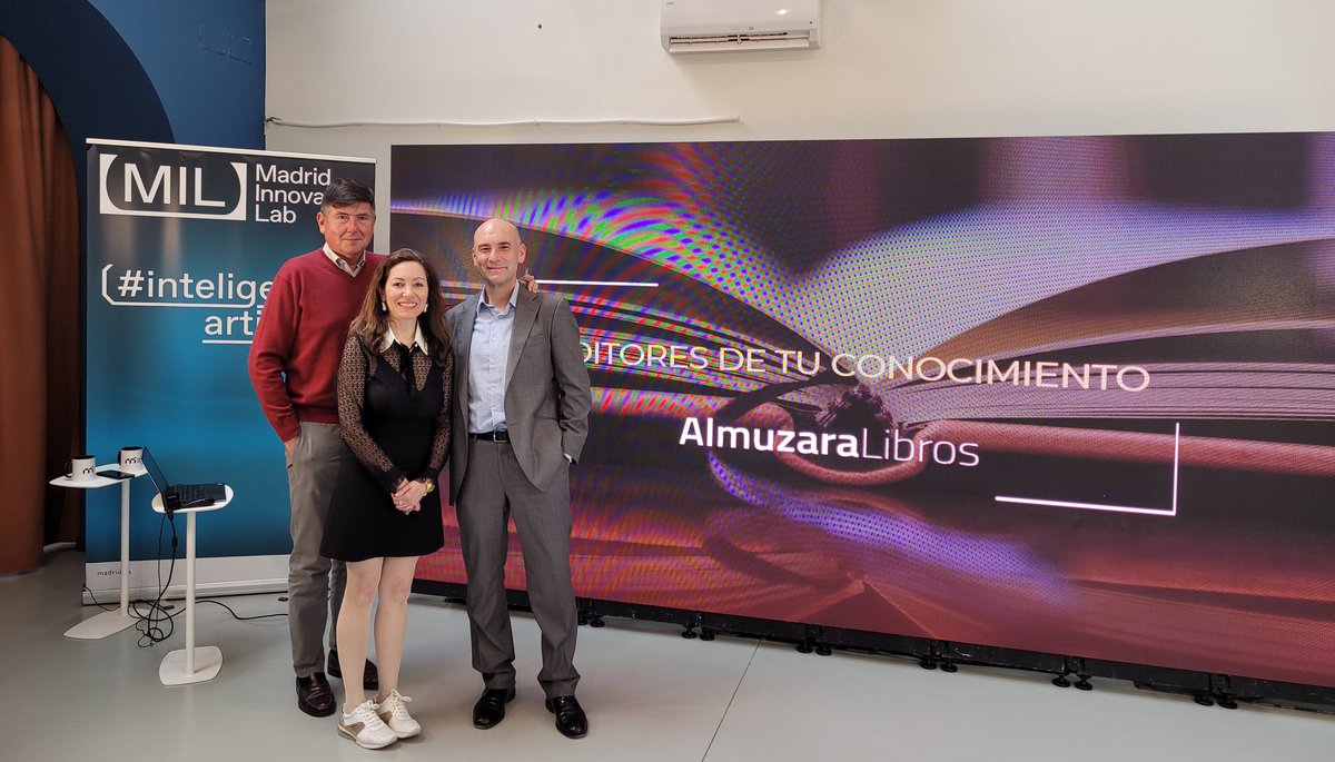El relato nos conforma, a las empresas , también. Brillante presentación del proyecto #NarrativaEmpresarial de <a href="/AlmuzaraLibros/">Almuzaralibros</a> en el <a href="/milmadrid_/">MIL Madrid - Madrid Innovation Lab</a>  junto a <a href="/PuenteTiempo/">César Morales</a> . Muchas gracias a <a href="/ClaraMJimenez/">Clara Jiménez Piñar</a> por la organización y presentación. #editoresdetuconocimiento