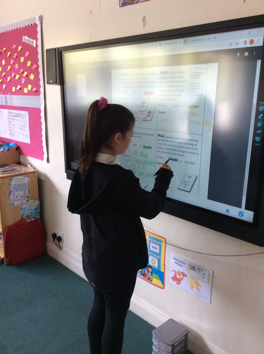 We had lots of group discussion when introducing plagiarism in yesterday’s DCF lesson. 💬💻
<a href="/OgmoreP/">Ogmore Vale Primary</a> @gartmor @CSC_DigiLearn #TheOVWay #DCFframework #UNCRC #RRSA #Article13 #Article16