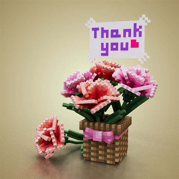I made it with a thankful heart.

#복스에딧_정복하기 #더_샌드박스 #가정의달　　　　　　　　#TheSandbox #Voxedit #VoxeditDaily <a href="/TheSandboxGame/">The Sandbox</a>