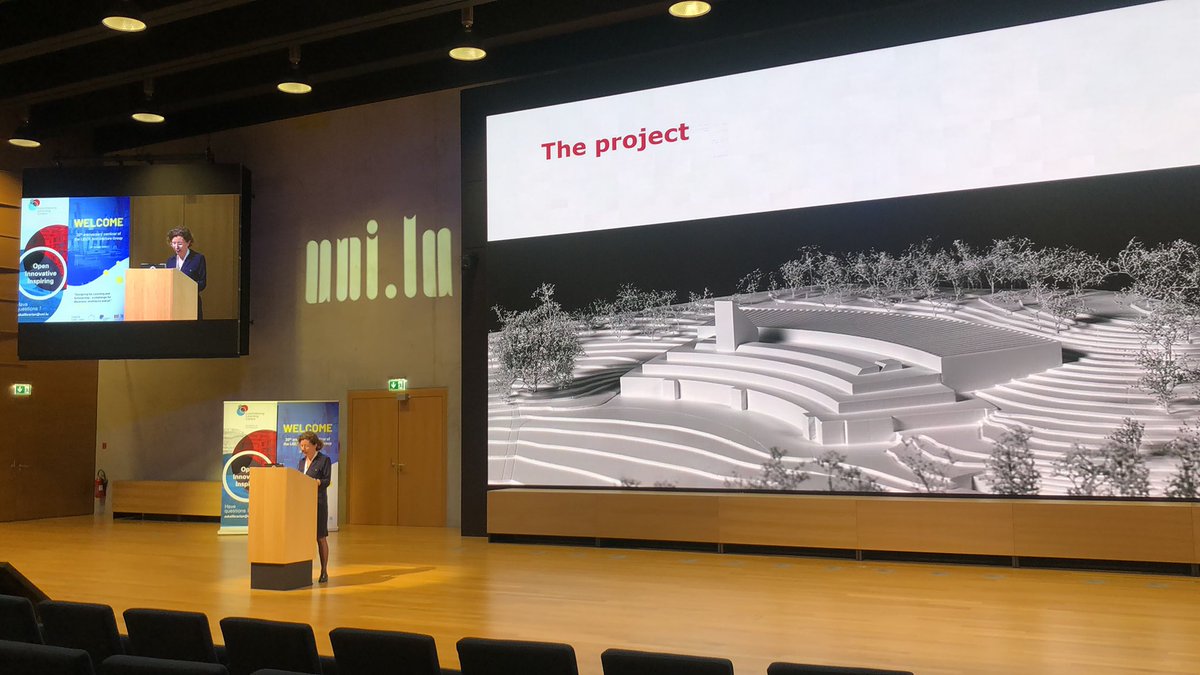 LIBERLAG2022's tweet photo. @VezRachel presentation of the @BCULausanne AKA “the banana” and its extension #LAG2022 https://t.co/Uwv3KuXL38
