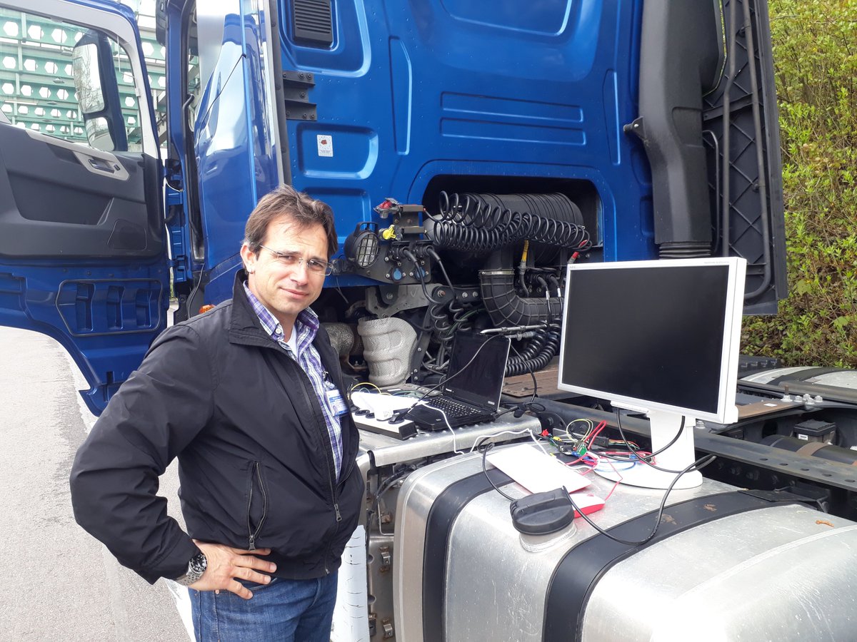 DIAS_project's tweet photo. Real testing by real people with real hardware on a real vehicle 😊. The DIAS-internal independent evaluation of our solutions is on-going! 
#H2020  #InvestEU https://t.co/ybp6IUpfBI