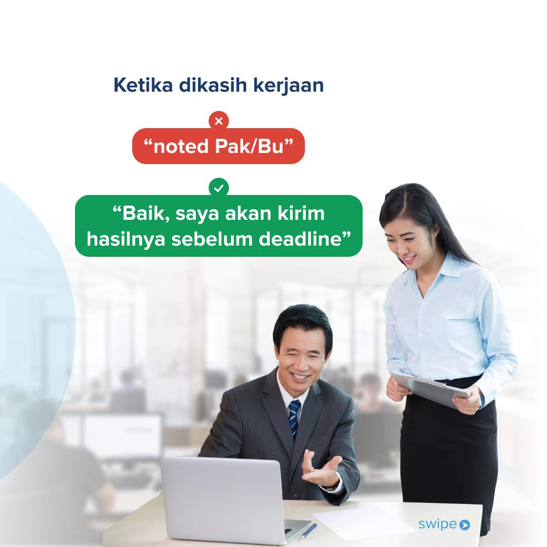 Appsensi_id's tweet photo. Untuk freshgraduate yang baru mulai bekerja, tentunya kadang suka bingung menjawab pertanyaan manajer saat bekerja. Nah ini dia caranya untuk merespon manajer Anda
#Appsensi #AppsensiDImanaSaja #TipsHR #Karyawan #WorkLife https://t.co/Twp5ORwAl7
