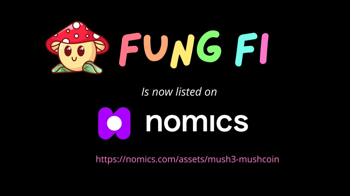 fung_fi's tweet photo. We're now listed on @NomicsFinance!

https://t.co/x2fQyiX0BB

#FungFi #MakeitMushCoin #Defi #Polygon https://t.co/YlJ18tyRJb