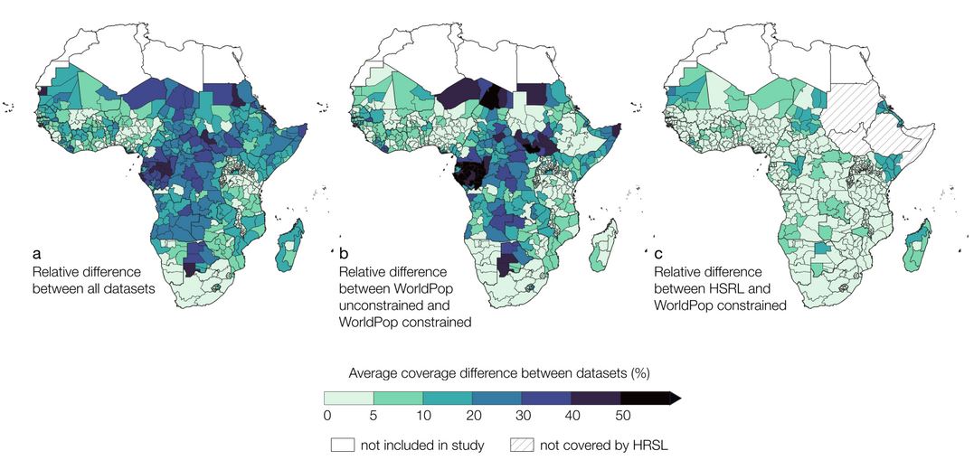 Our new preprint on the effect of different population data sets on geographic accessibility metrics.