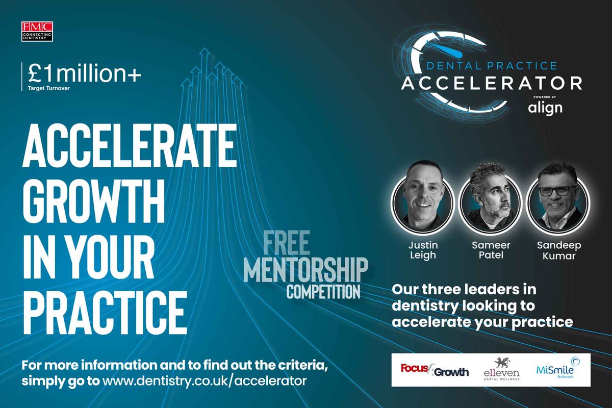 Fancy becoming a million-pound dental practice?

We're working with <a href="/Dentistry/">Dentistry</a>, Sameer Patel &amp; Sandeep Kumar to turn around the fortunes of one lucky dental practice.

It could be YOU! 🤞 Find out what you need to do to apply here 👇

dentistry.co.uk/accelerator

#dentalpractice