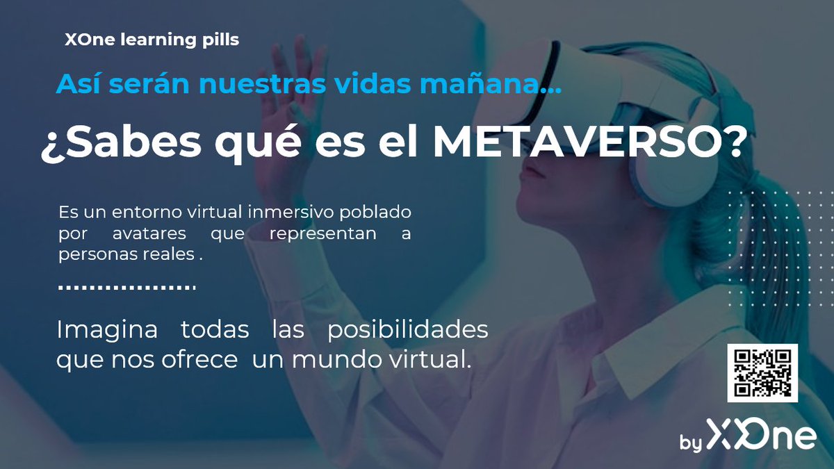 XOneFactory's tweet photo. Poco a poco se han ido introduciendo en nuestras vidas, nuevos palabras que reflejan un futuro que, en poco tiempo, formarán parte de nuestro universo. Nuevos términos para nuevas realidades...
 #xone #app #RealidadAumentada #movilidad #realidadvirtual #negociodigital #metaverso https://t.co/1THjMQSDDJ