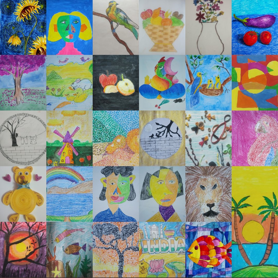 Little_Artist09's tweet photo. @blockchainshay Have a glimpse of all the #NFTs available on our https://t.co/LPA2WGrB1Y via @opensea account for sale. Art has been created by 5 to 10 years old #young and #passionate #artist who seek your support by #sale of these NFT's and using those amount to further sharpen their skills. https://t.co/GUVKjZfUc3