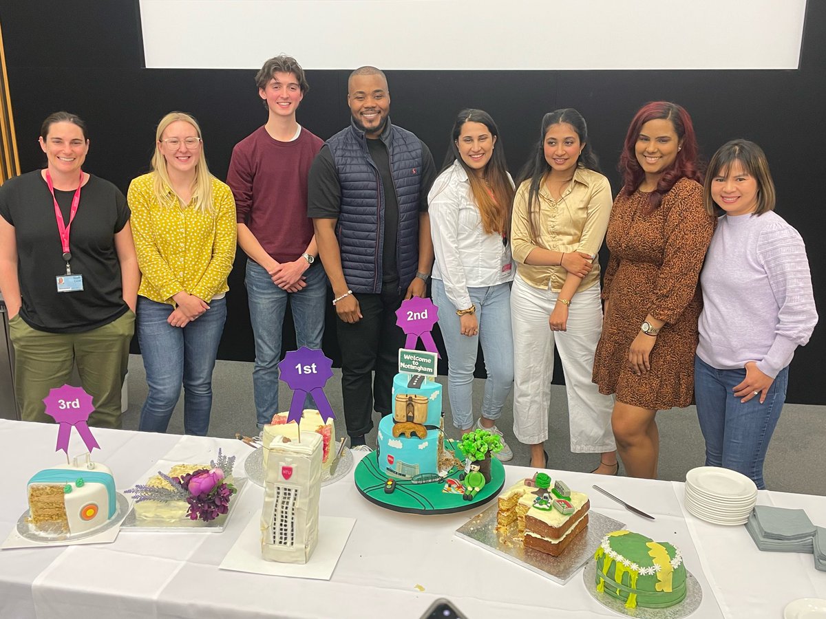 Wow what a fantastic day we had with @NBS_NTU alumni @selasigb who judged our NBS ‘cake off’. Amazing Nottingham themed cakes - well done all and huge thanks Selasi 🍰👏🏼 #WeAreNBS
