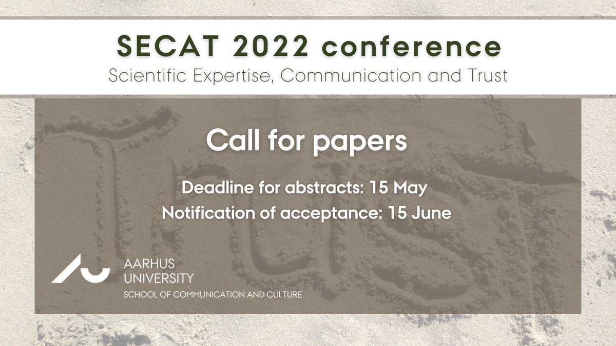 mse_au's tweet photo. Our extensive list of topics of interest includes communicating #ScienceOnline, #values and #ScientificKnowledge, promoting #dialogues with publics, #media and #PublicEngagement, epistemic trust and #mistrust, promoting #trust in science
and more!
#CfP: https://t.co/EFyWc3ZOiP https://t.co/7zalxxvqfJ