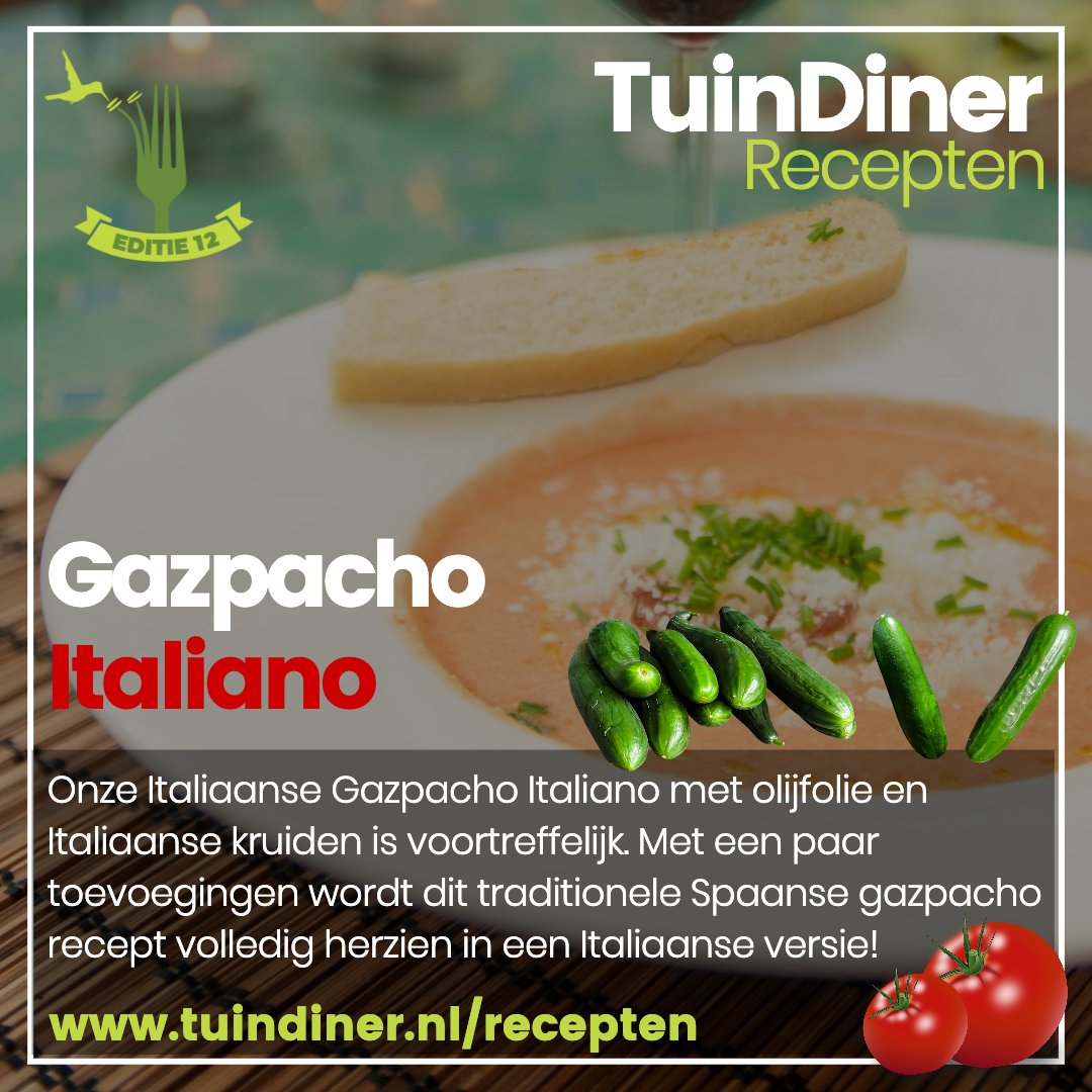 Onze 𝗜𝘁𝗮𝗹𝗶𝗮𝗮𝗻𝘀𝗲 𝗚𝗮𝘇𝗽𝗮𝗰𝗵𝗼 Italiano met olijfolie en Italiaanse kruiden is voortreffelijk. Met een paar toevoegingen wordt dit traditionele Spaanse gazpacho recept volledig herzien in een Italiaanse versie!

#recipe #food #gazpacho #tuindiner #heiloo #recept