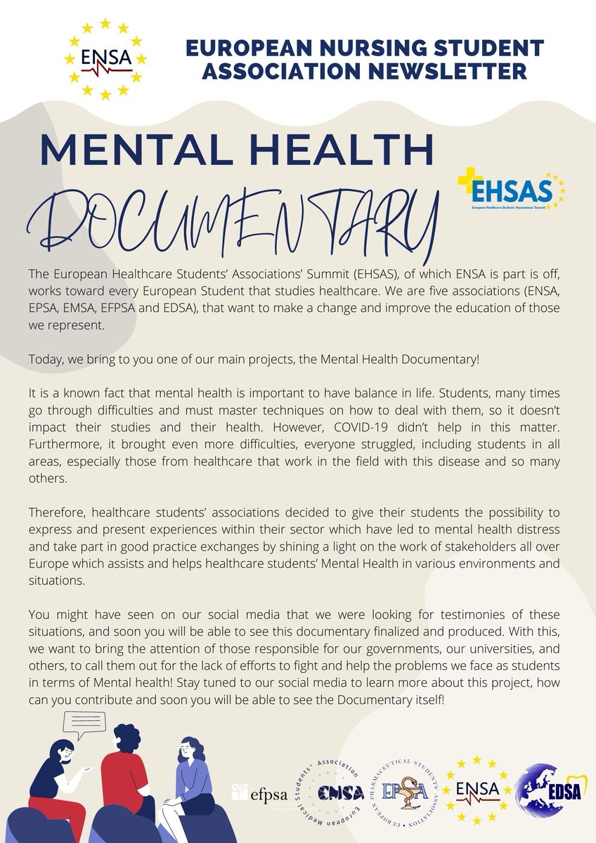 ensa_nursing's tweet photo. ENSA Newsletter April 2022💛 https://t.co/8GEv1wdLym