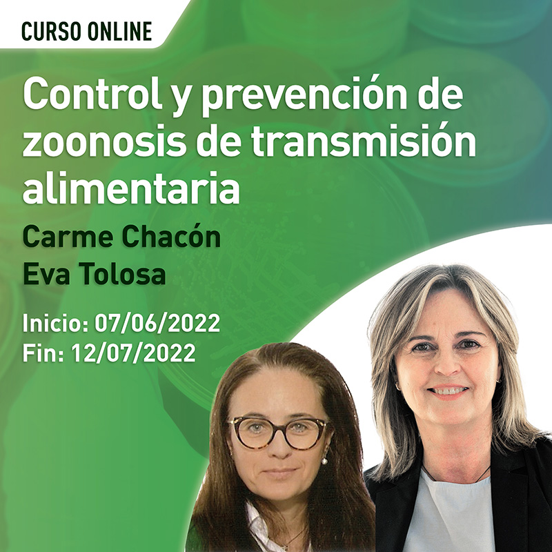 AsisFormacion's tweet photo. Carme Chacón y Eva Tolosa te traen las claves del control y prevención de zoonosis de transmisión alimentaria en este curso que empieza el 7 de junio. Que estas patologías no tengan secretos para ti. Inscríbete aquí https://t.co/lkwiftpmA8 #formacionveterinaria #veterinaria https://t.co/dxJmeMV5JI