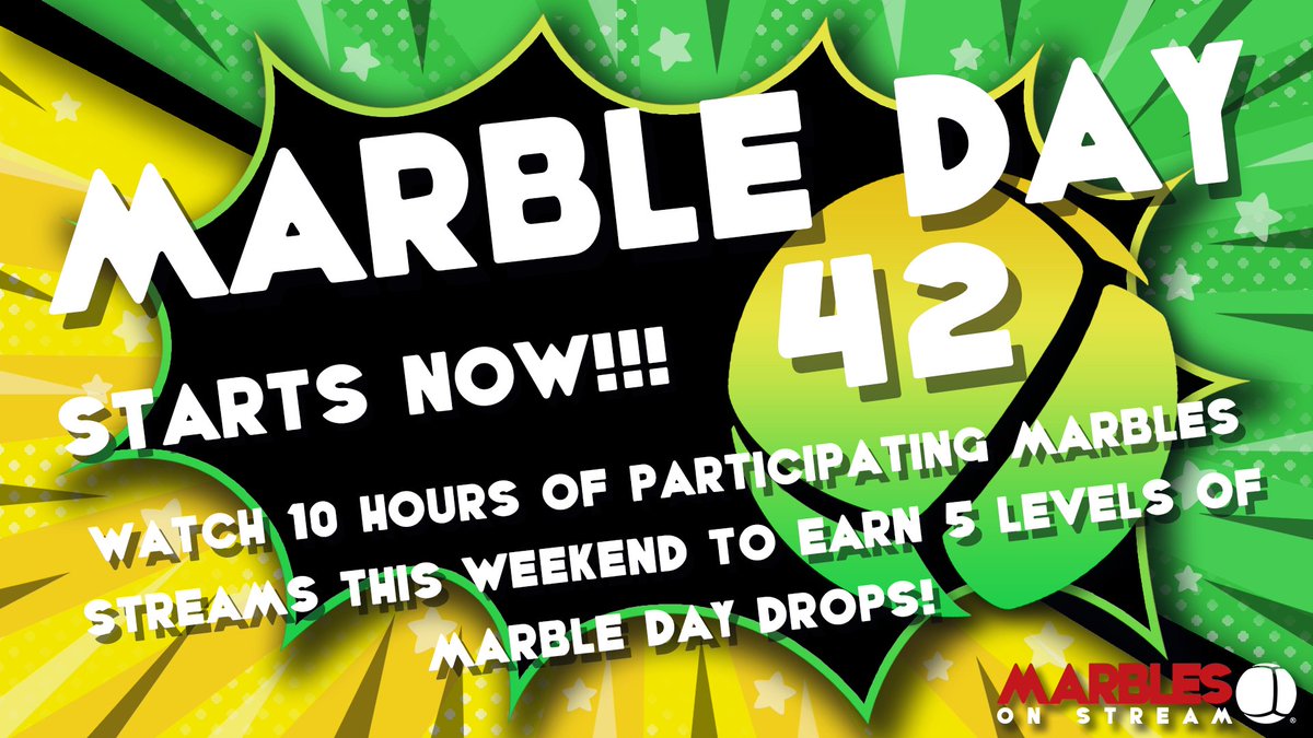 PixelbyPixelStu's tweet photo. Marble Day meets Marble Fest! 48 Hours of Marble Day 42 is HERE!!! Watch 10 hours of Marble streams from now till Sunday May 1st, 2022 at 12pm ET to earn up to 5 different Twitch Drops! https://t.co/iYP8AeIzdX #MarblesOnStream #TwitchDrops #MarbleDay #Dev9 #MarbleFest https://t.co/fqgcVa7bfz