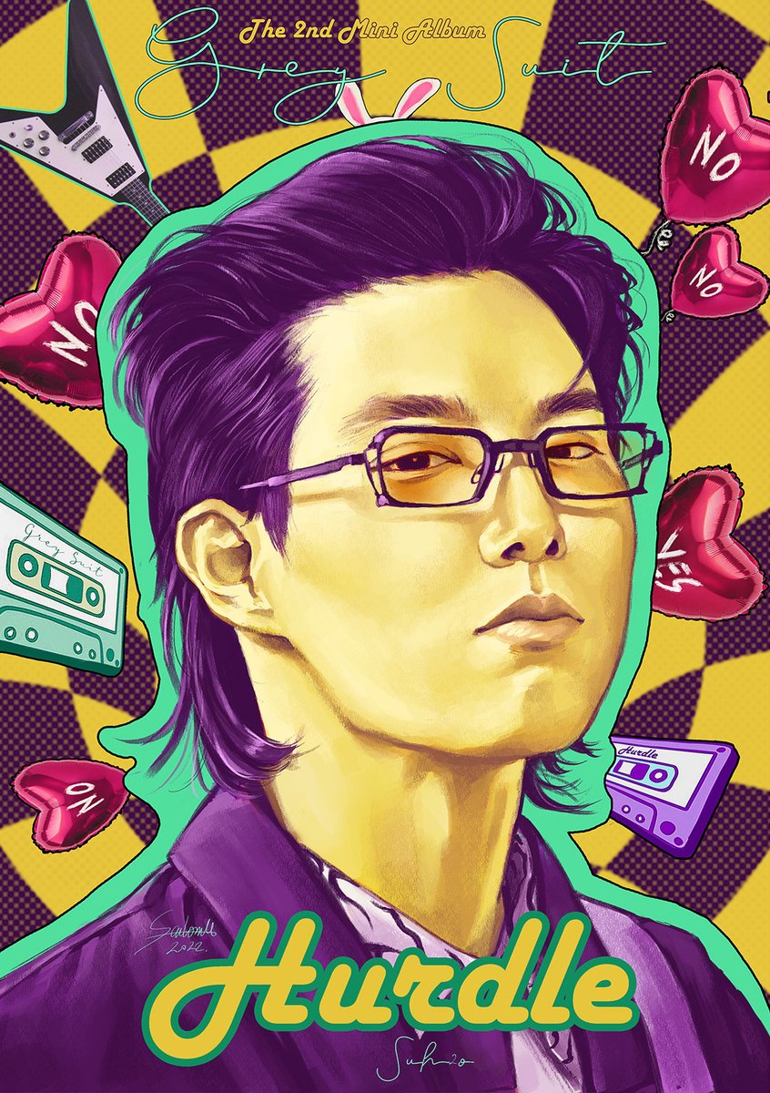 SUH2O The 2nd Mini Album Grey Suit 🕴️
 I like it and the Hurdle is HIT!🔥 I'm glad I was finally able to make this drawing. :D
I also made a record cover.
#exo #exoart #exofanart #exol #suho #kimjunmyeon #greysuit #2ndminialbum #hurdle #digitaldrawing #digital #art #recordcover