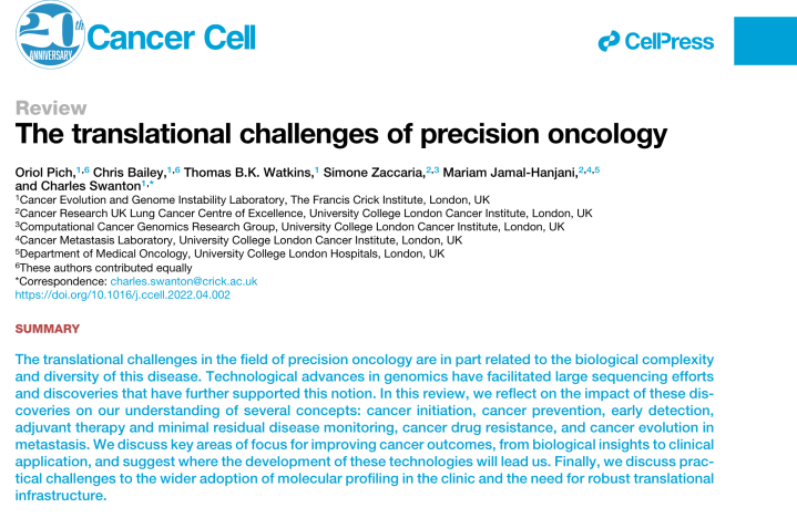 Oriol Pich (@oriol_pich) on Twitter photo We are delighted to share our review ‘The translational challenges of precision oncology’ in <a href="/Cancer_Cell/">Cancer Cell</a>, co-authored with <a href="/cbailey_58/">Chris Bailey</a> under the guidance of <a href="/CharlesSwanton/">Charles Swanton</a> and our team 💪🏾 <a href="/tbkwatkins/">Tom Watkins</a> <a href="/ZaccaSimo/">Simone Zaccaria</a> @MariamJHanjani shorturl.at/lnswJ 1/11 We are delighted to share our review ‘The translational challenges of precision oncology’ in <a href="/Cancer_Cell/">Cancer Cell</a>, co-authored with <a href="/cbailey_58/">Chris Bailey</a> under the guidance of <a href="/CharlesSwanton/">Charles Swanton</a> and our team 💪🏾 <a href="/tbkwatkins/">Tom Watkins</a> <a href="/ZaccaSimo/">Simone Zaccaria</a> @MariamJHanjani shorturl.at/lnswJ 1/11