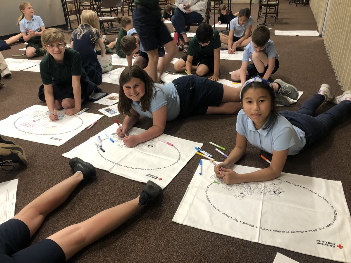 GSCSRams's tweet photo. The fourth grade was excited to have the Red Cross come in and provide emergency preparedness training through The Pillowcase Project! https://t.co/BGbVLXNPf0