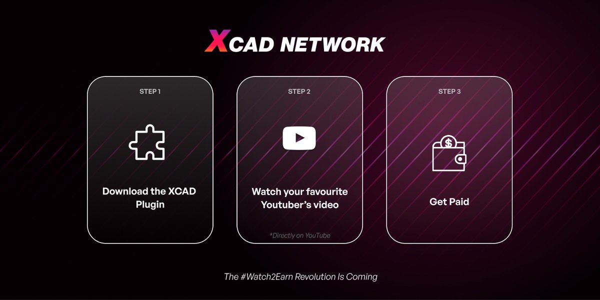 For the first time ever you will be able to earn money by watching YouTube with @XcademyOfficial ! ▶️

We have recently seen huge growth in the #Move2Earn space with $GMT 📈

Now it's time for #Watch2Earn 💰

Launching Q2 2022. 

$ZIL $BNB $XCAD