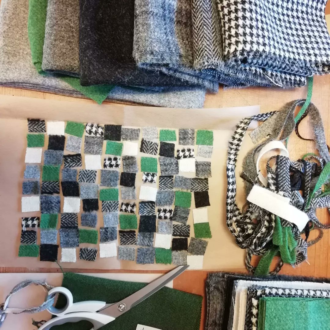 Custom #Harristweed Bothy blanket in colours of Spring