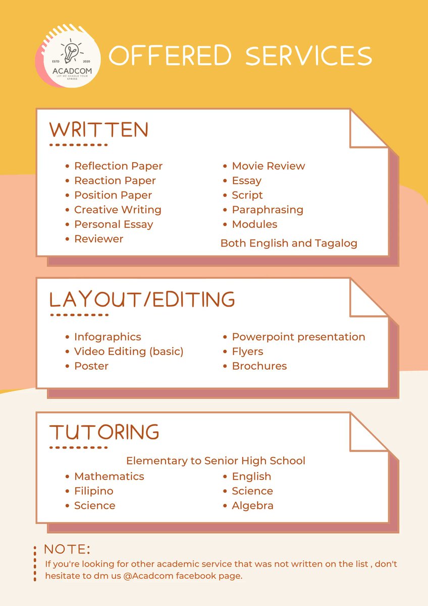 AcadCom_'s tweet photo. Hi! If you are looking for an academic server dont hesitate to message me! Trusted and offers high-quality work.

++We have a plagiarism checker to make sure that it is 100% original 

Btw, I graduated as valedictorian, now an engineering student and a consistent dean's lister☺️ https://t.co/Sx1KNzfvSo