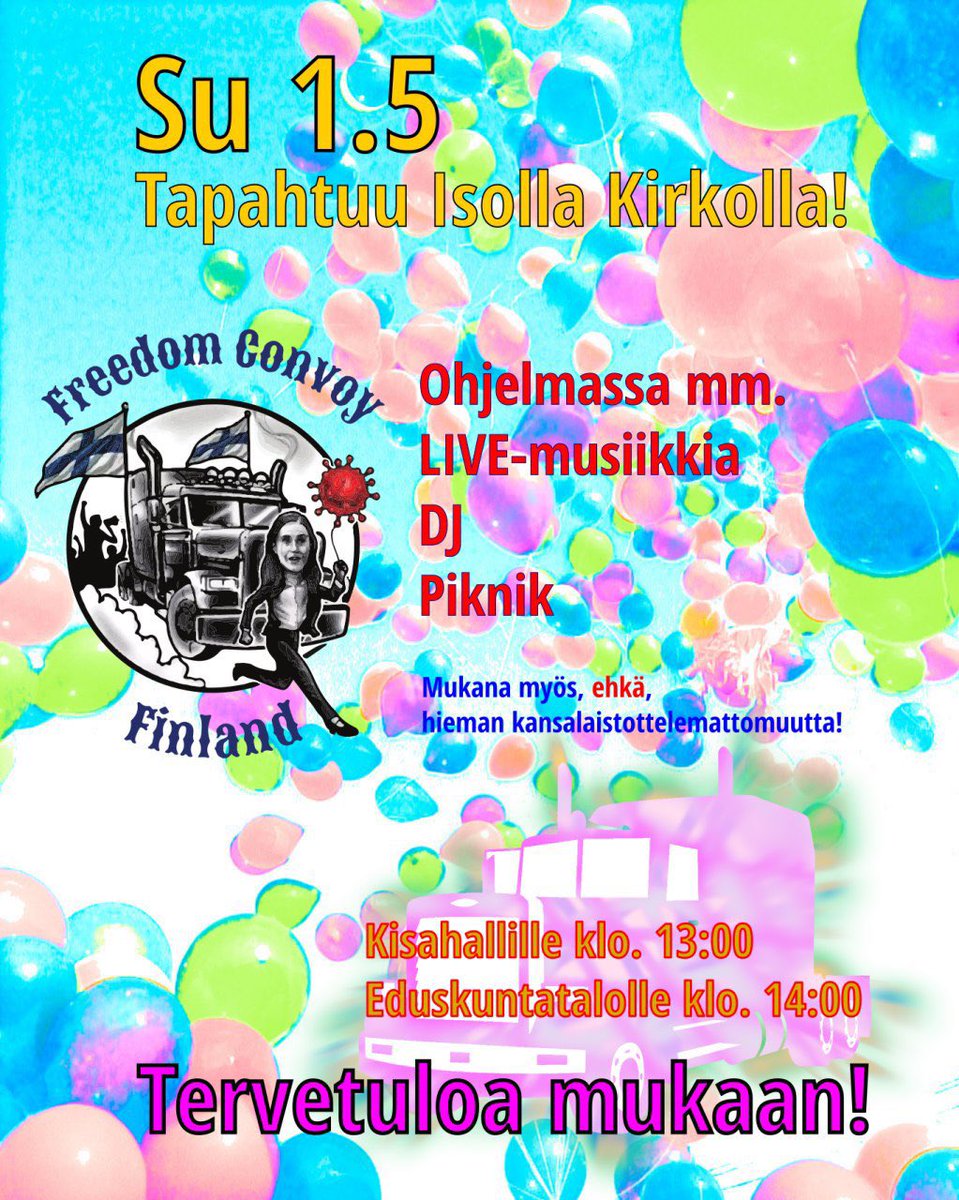 SAnneli20's tweet photo. #valkohaalarit #FCF #bileet #piknic #eduskuntatalo #livenusaa #vappupäivä klo :14.00 Eduskuntatalolla @HuuhtanenPanu @suomenyrittajat #mielenosoitus https://t.co/nXXY5F5hOz