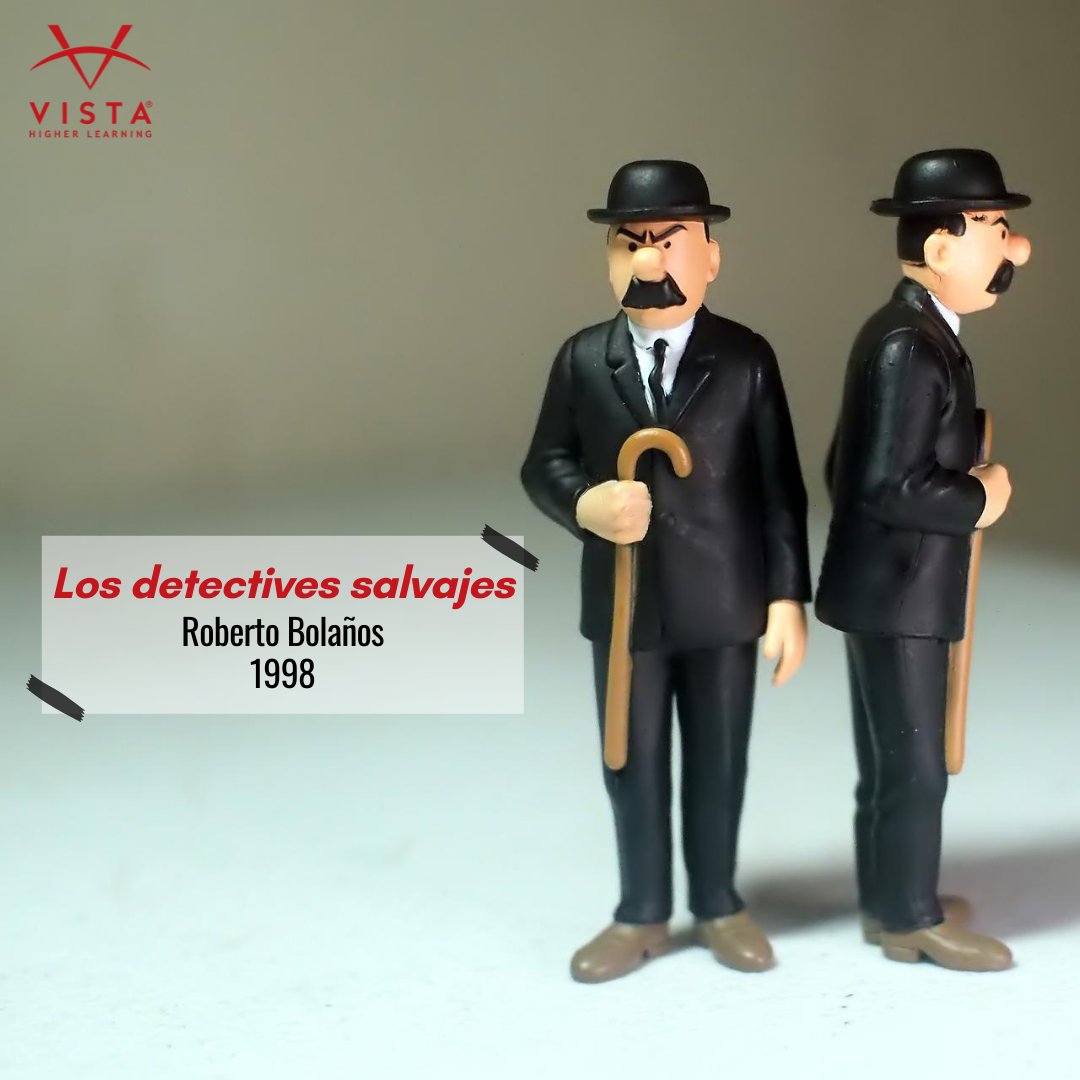 VHLHigherEd's tweet photo. Considerada mundialmente como una de las mejores #novelas de #ficción de los últimos tiempos, por lectores y críticos a nivel mundial, #LosDetectivesSalvajes fue publicada en 1998 por el #escritor chileno #RobertoBolaño. 📖
¿La conoces? 🤩
#LibrosRecomendados #ViernesDeTips https://t.co/OkRbBK8Bqi
