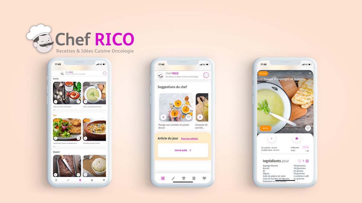 BMSFrance's tweet photo. Le maintien d’une prise alimentaire orale est un enjeu vital. Grâce à #ChefRICO, une solution digitale inédite, les patients pourront bénéficier d’un accompagnement au quotidien et d’une aide pour retrouver le goût et l’envie de cuisiner. https://t.co/gXhxu5DRXU https://t.co/IS0Kbb9Q0a