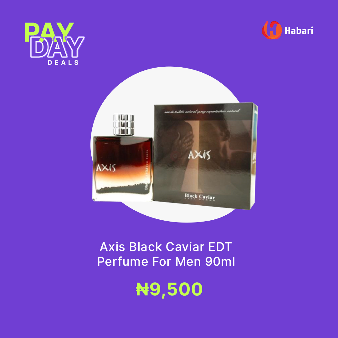 Smelling good is a must and for N9,500 this Axis Black perfume for Men could be yours.

Click here to order now: habarideals.com/shop/axis-blac…

#HabariShop #ShopHabari #Perfume #AxisBlack #Habari