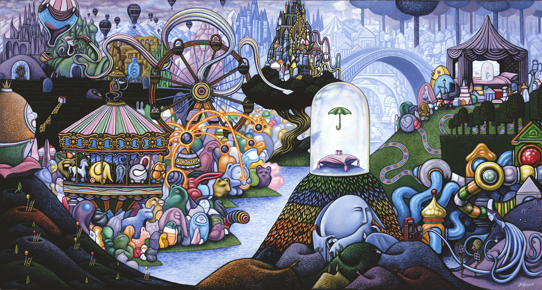 NathanSpoor's tweet photo. The hopeful gatherers held their collective breath as it arrived.

The Gathering
18 x 34 inches / acrylic on canvas / 2011

#painting #art #contemporaryart #nathanspoor #suggestivism #narrativeart #narrativepainting #gathering #circus #nurse #message #storytelling https://t.co/So94N3sjWR