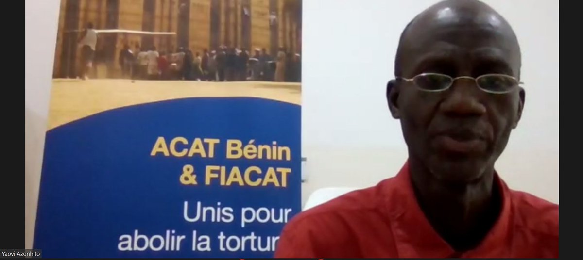 #ACHPR71 Yaovi Azonhito délivre un témoignage poignant sur ses années passées dans le couloir de la mort. Nous appelons les Etats à abolir la peine de mort en droit et en fait. <a href="/ISHR_fr/">ISHR en français</a> <a href="/StephanieWamba/">Wamba Stéphanie Nadine</a> <a href="/Adelaide_ISHR/">Adélaïde ETONG JAMES</a> <a href="/achpr_cadhp/">African Commission on Human and Peoples' Rights</a> <a href="/FIACAT_org/">FIACAT</a>
