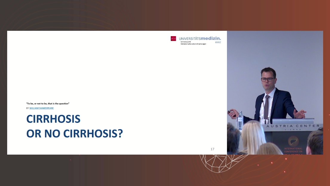FattyLiverConf's tweet photo. How to identify patients with #cirrhosis by Jörn Schattenberg! Thank you! 🙏

"Think about cirrhosis as a risk, even if there are no facts. Compensated cirrhotic #cACLD is a disease continuum"
#ICFL2022 #fattyliver @schattenbergJ https://t.co/Pj3UXFWQTL