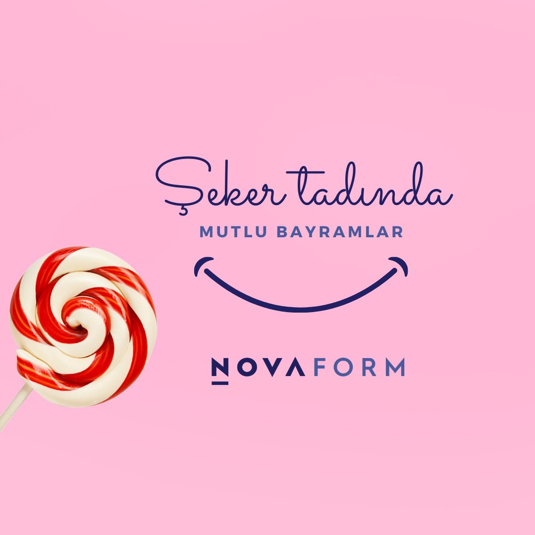 Güzel anılarla dolu, keyifli, neşeli, mutlu bir bayram diliyoruz🍭

#novaform #iyibayramlar #ramazanbayramı